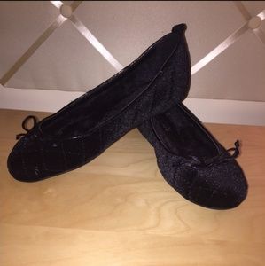 Chico black flat ballet shoes